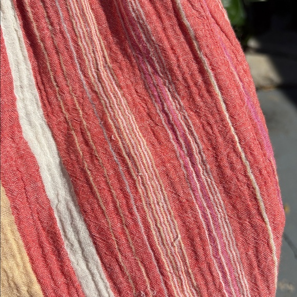 Marine layer Corinne Maxi Dress in Red Variegated Stripe Size Small - Picture 11 of 11